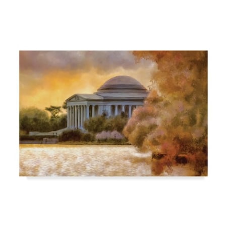 Lois Bryan 'A Cherry Blossom Sunset' Canvas Art,12x19